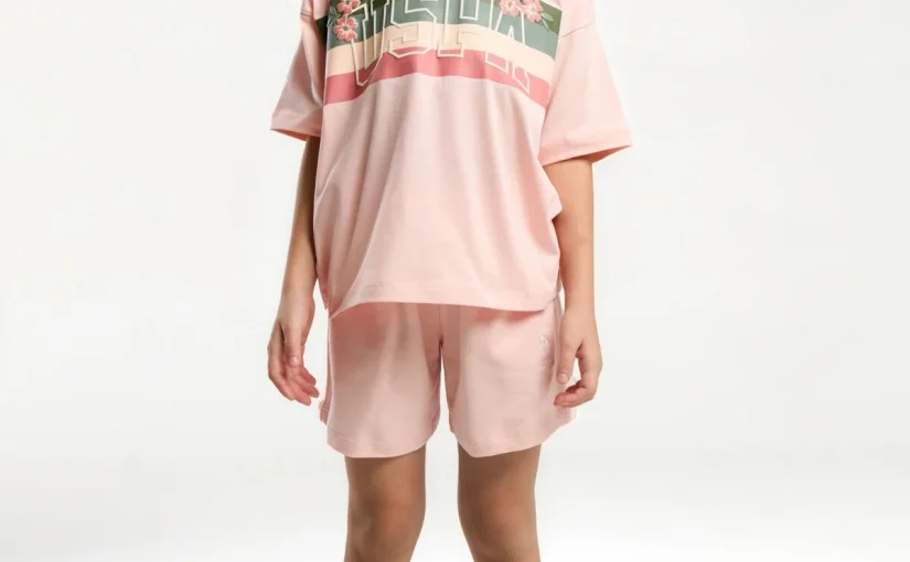 Pembe Şort Takım ile Kızını Stil Verin: U.S. Polo Assn. Lisanslı Şort Takım Seti